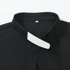 Blessume Men's Short Sleeve Clergy Shirt with Tab Collar