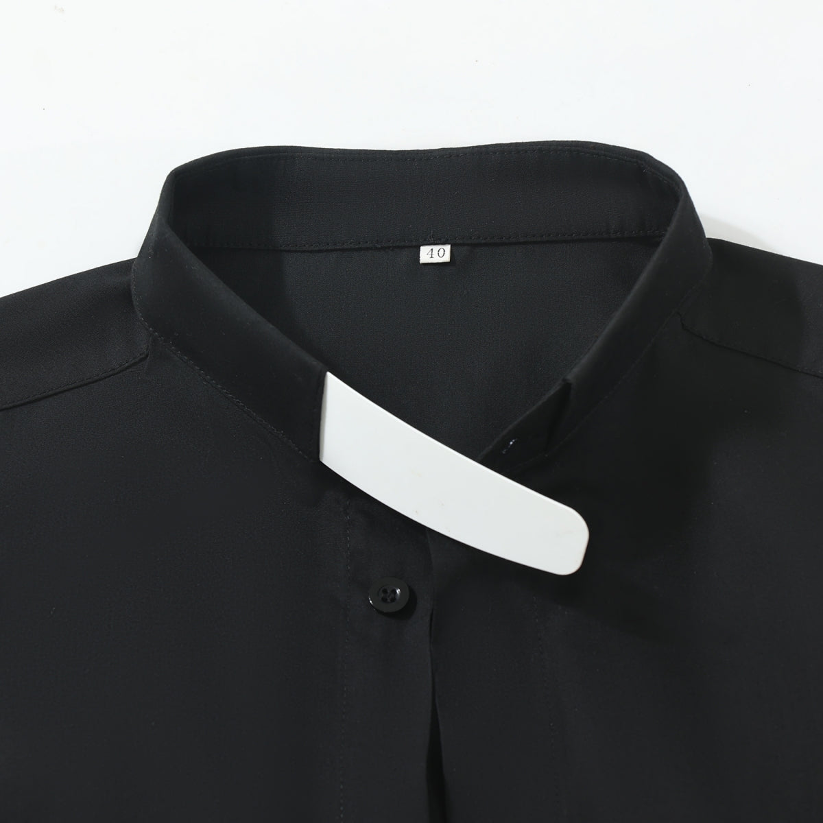 Blessume Men's Short Sleeve Clergy Shirt with Tab Collar