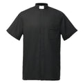 Blessume Men's Short Sleeve Clergy Shirt with Tab Collar