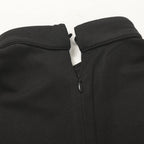 Blessume Elbow Sleeve Clergy Blouse with Tab Collar