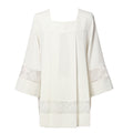 Blessume Clergy Surplice with Lace Inserts and Roman Square Neck