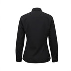 Women's Long Sleeve Tab Collar Clergy Shirt Regular Fit Hidden Placket Blouse for Pastor Minister Church Attire