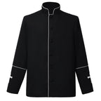 Blessume Cross Embroidered Men's Clergy Style Shirt