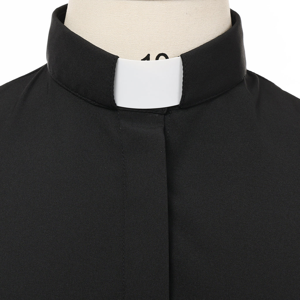 Blessume Tab-Collar & Button-Front Clergy Blouse