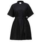 Blessume Tie-Belt & Relaxed Clergy Chiffon Blouse