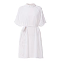 Blessume Tie-Belt & Relaxed Clergy Chiffon Blouse