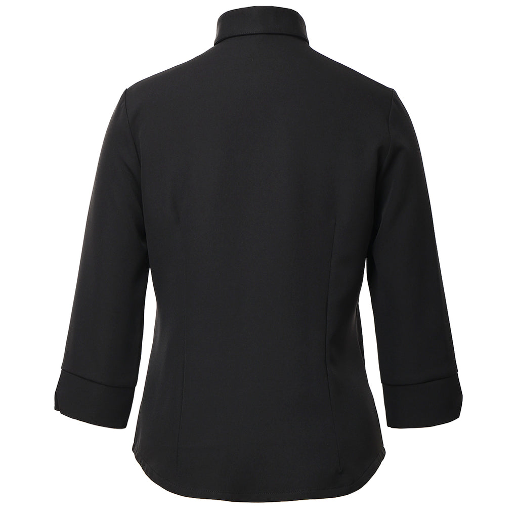 Blessume Women's 3/4 Sleeve Clergy Shirt with Tab Collar