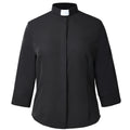 Blessume Women's 3/4 Sleeve Clergy Shirt with Tab Collar