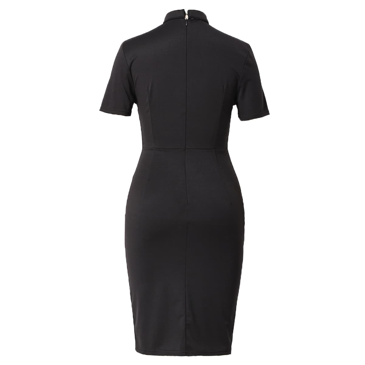 Blessume Ruffle-Hem & Slim-Fit Clergy Pencil Dress