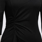 Blessume Ruched-Side & Slim-Fit Clergy Pencil Dress
