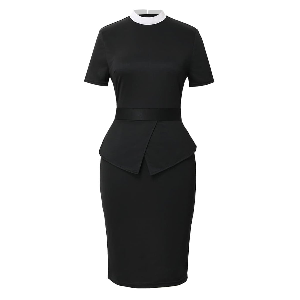 Blessume Slim Fit & Clergy Style Pencil Dress