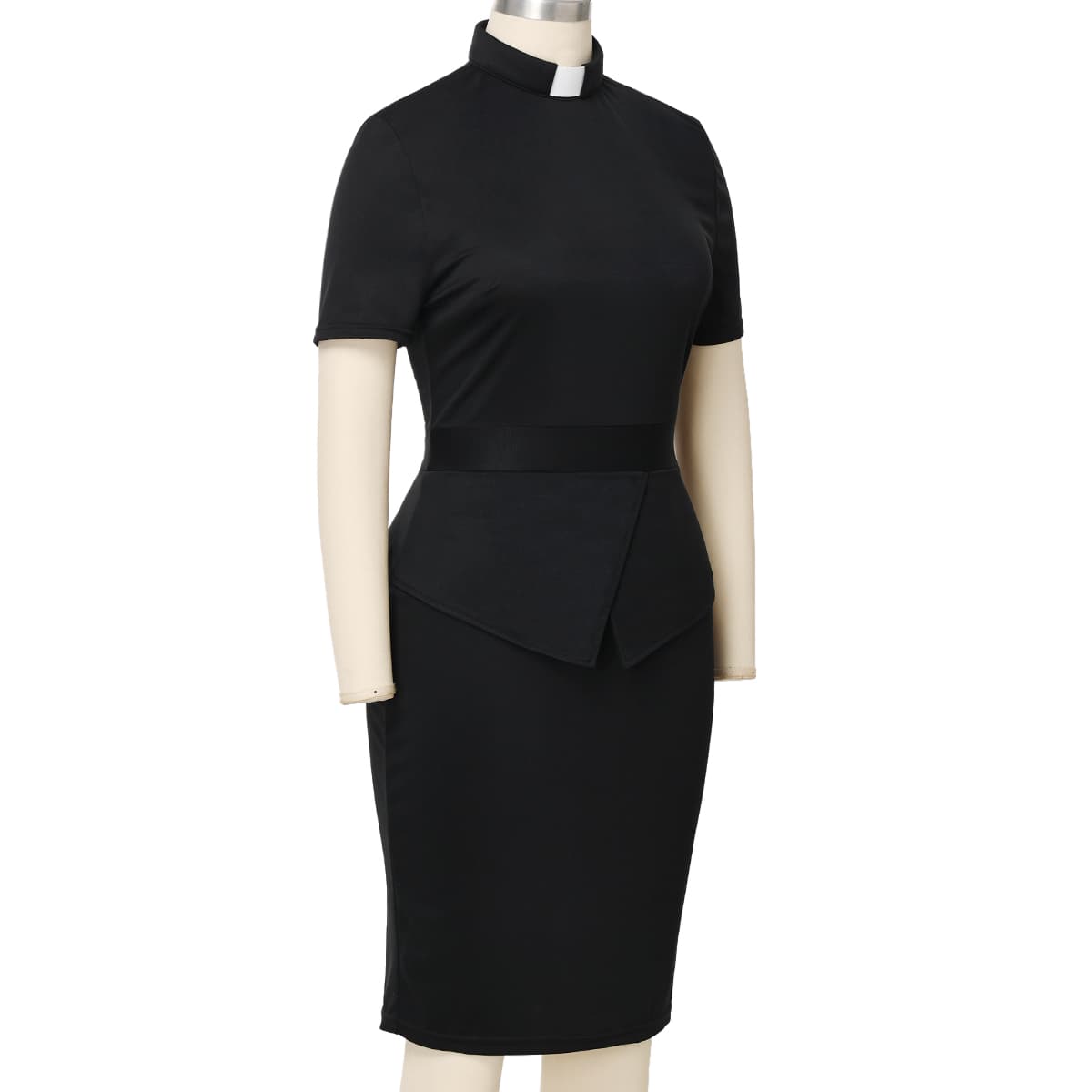 Blessume Slim Fit & Side Slit Clergy Pencil Dress