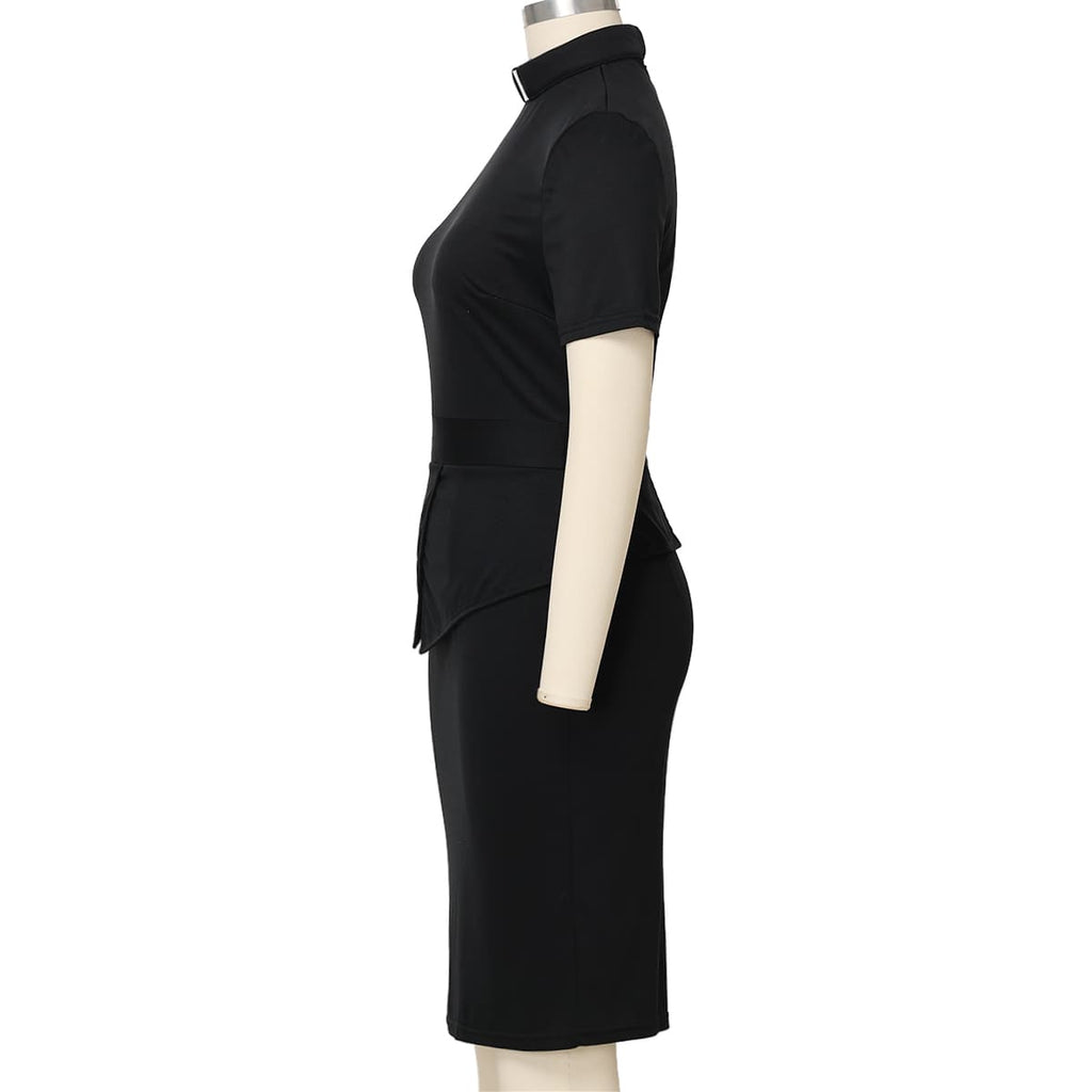 Blessume Slim Fit & Side Slit Clergy Pencil Dress