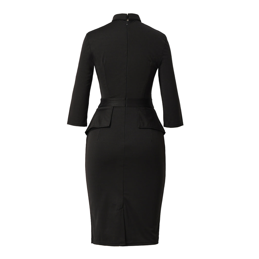 Blessume Chic & Side-Slit Clergy Pencil Dress