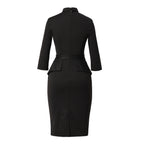 Blessume Chic & Side-Slit Clergy Pencil Dress