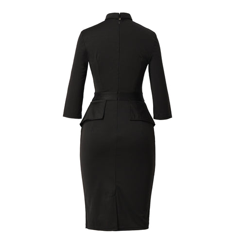 Blessume Chic & Side-Slit Clergy Pencil Dress