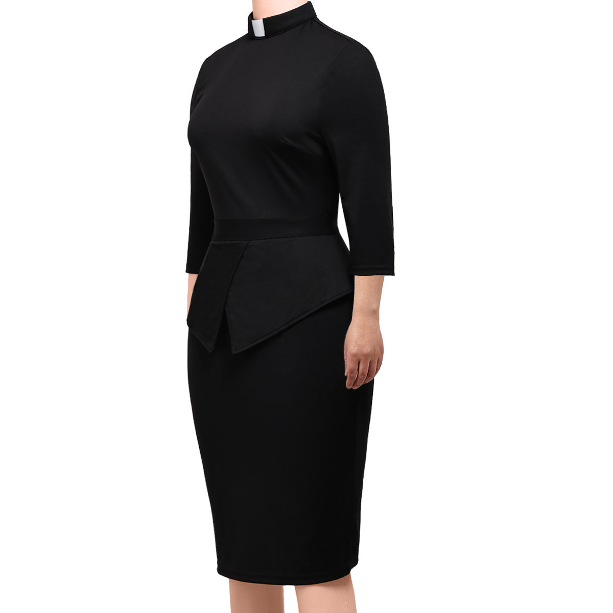 Blessume Chic & Side-Slit Clergy Pencil Dress