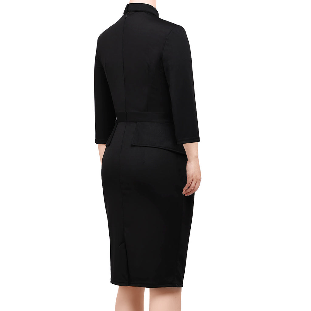 Blessume Chic & Side-Slit Clergy Pencil Dress