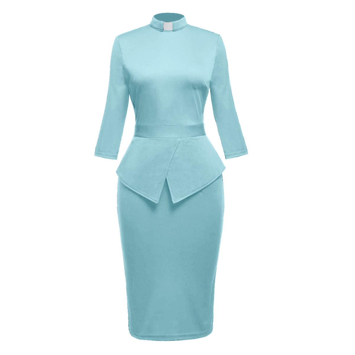Blessume Chic & Side-Slit Clergy Pencil Dress