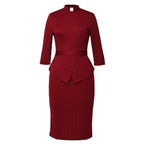 Blessume Chic & Side-Slit Clergy Pencil Dress