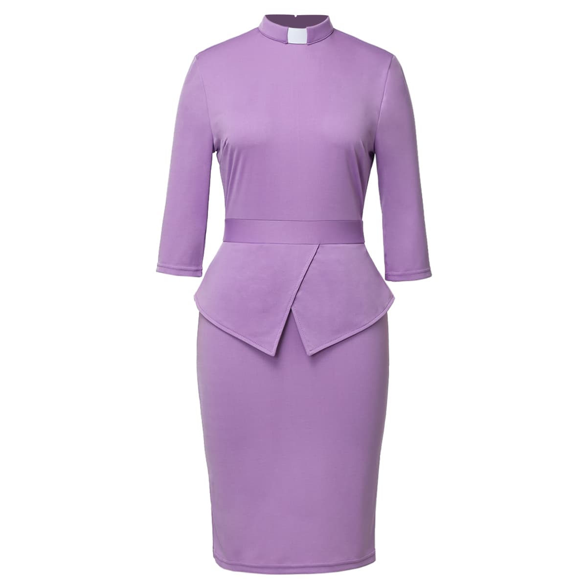 Blessume Chic & Side-Slit Clergy Pencil Dress