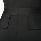 Blessume Stand-Collar & Side-Slit Clergy Pencil Dress