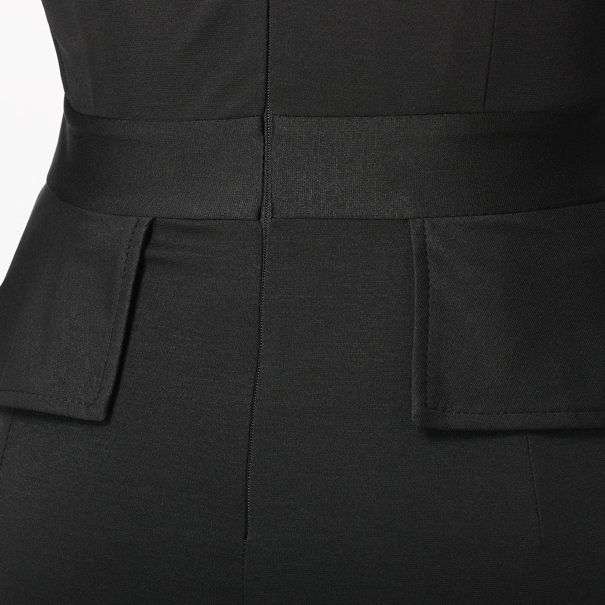 Blessume Stand-Collar & Side-Slit Clergy Pencil Dress