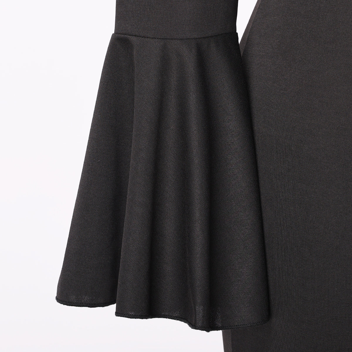Blessume Women's Clergy Pencil Dress Bell-Sleeved with Tab Collar
