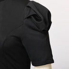 Blessume Ruffle & Lantern-Sleeves Clergy Pencil Dress