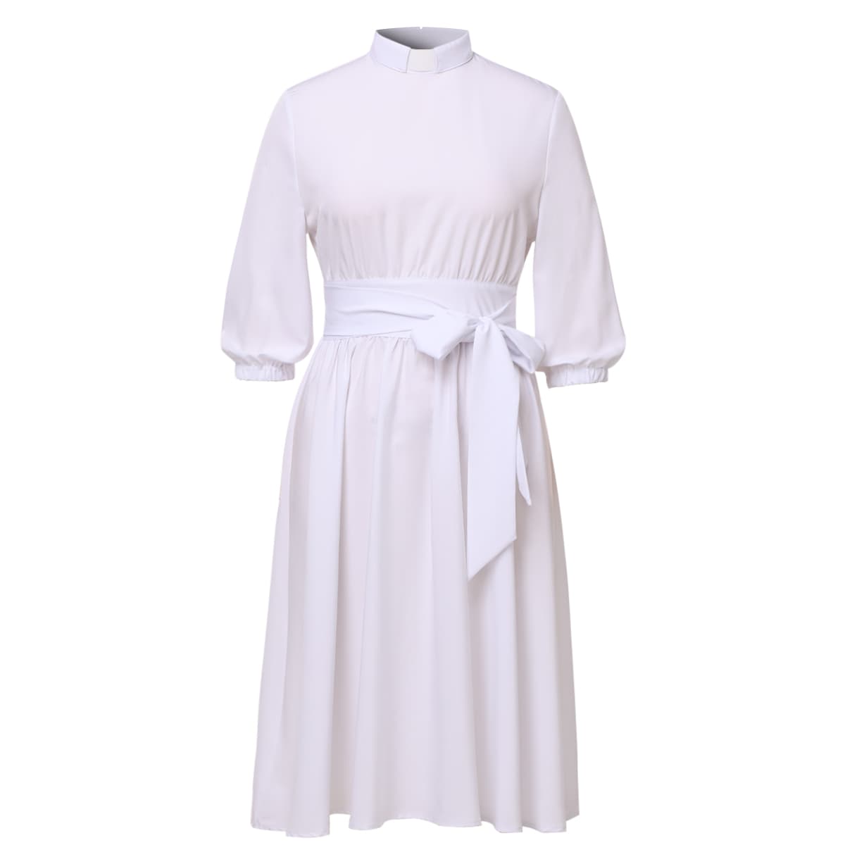 Blessume A-Line & Draping Clergy Chiffon Dress