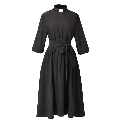 Blessume A-Line & Draping Clergy Chiffon Dress