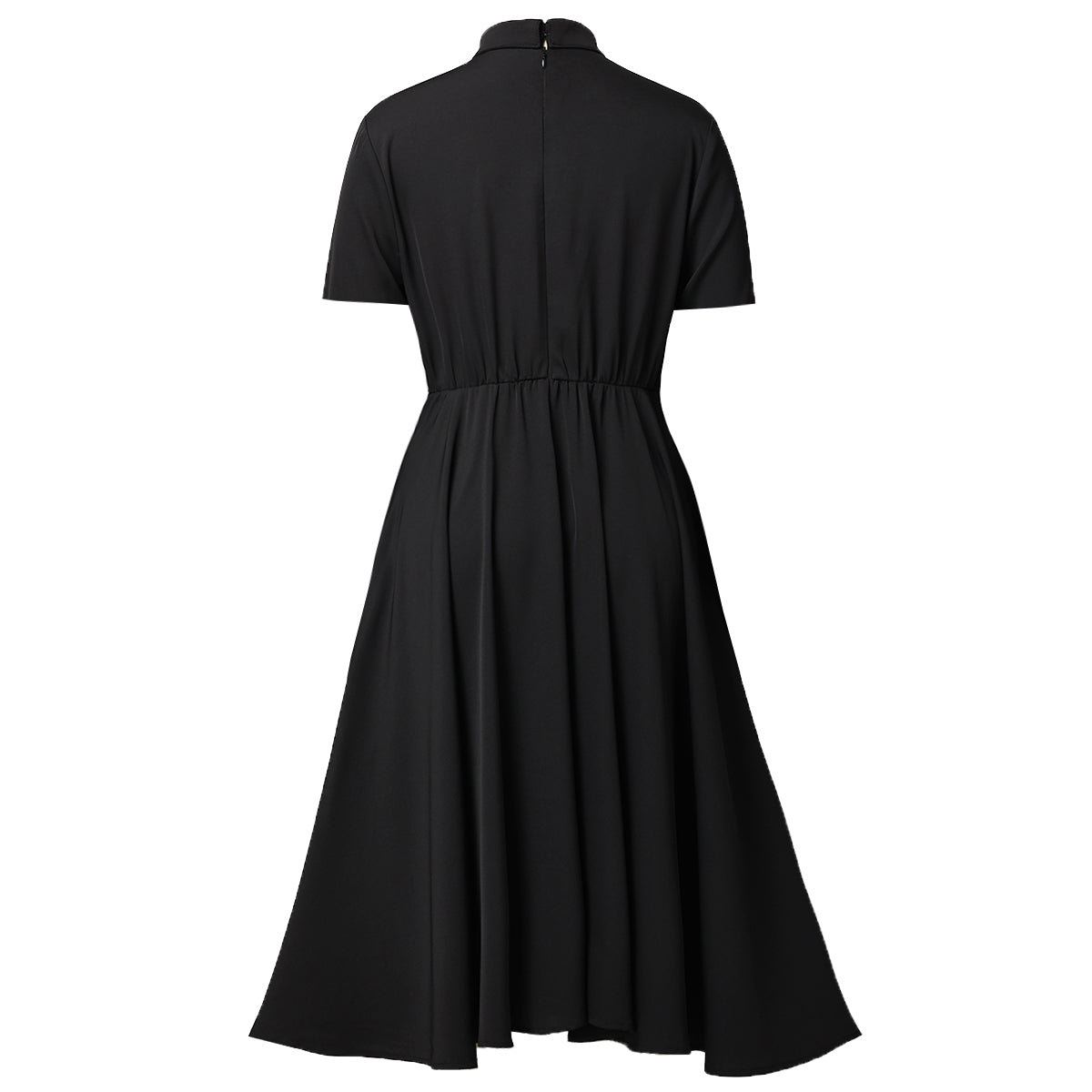 Blessume Women's Button-Front Clergy Dress with Tab-Collar