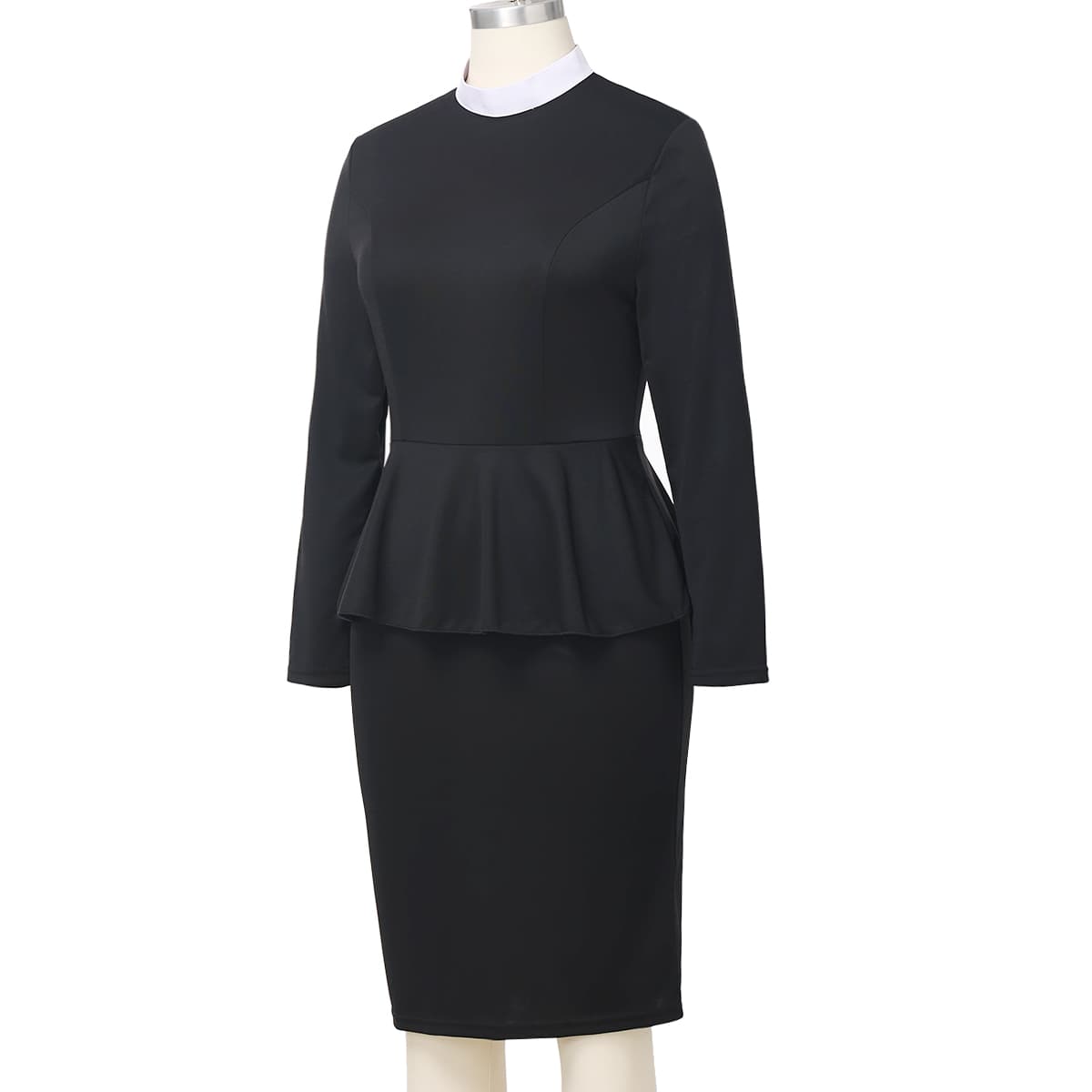 Blessume Flared-Waist & Elegant Clergy Pencil Dress
