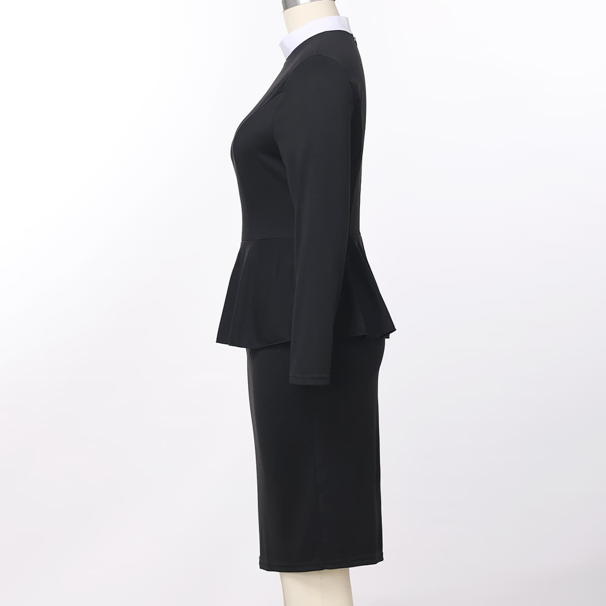 Blessume Flared-Waist & Elegant Clergy Pencil Dress