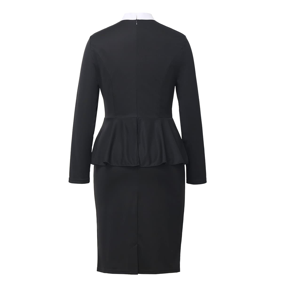 Blessume Flared-Waist & Elegant Clergy Pencil Dress