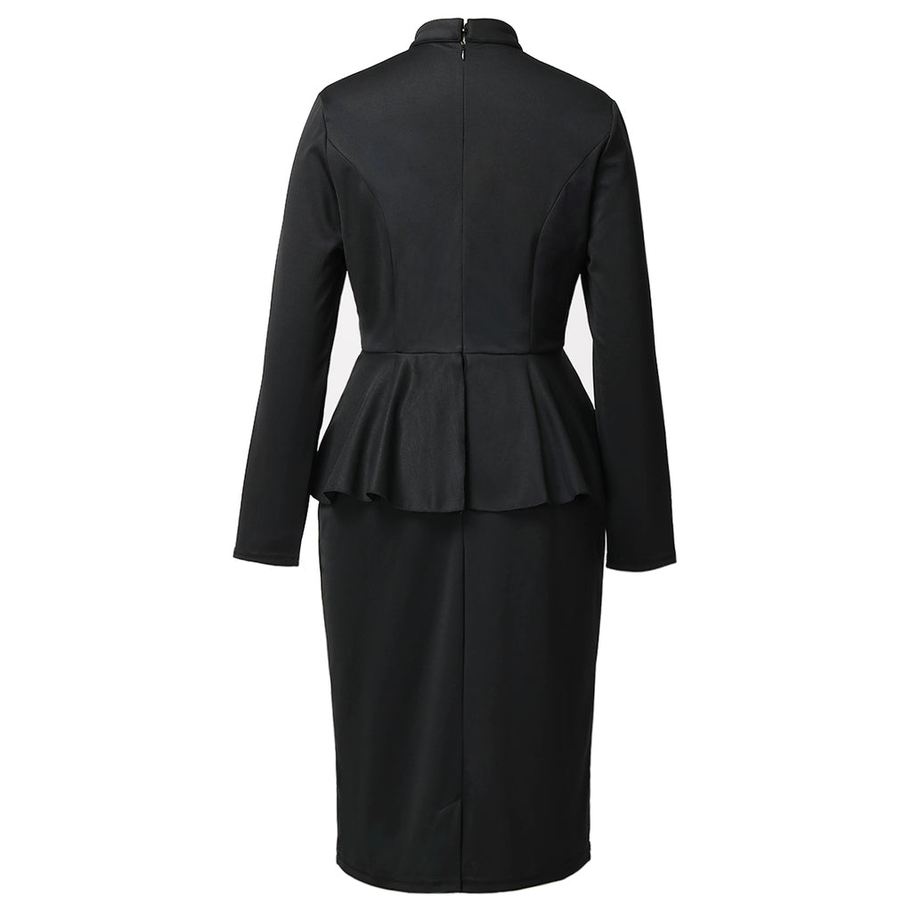 Blessume Flared-Waist & Graceful Clergy Pencil Dress