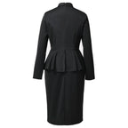 Blessume Flared-Waist & Graceful Clergy Pencil Dress
