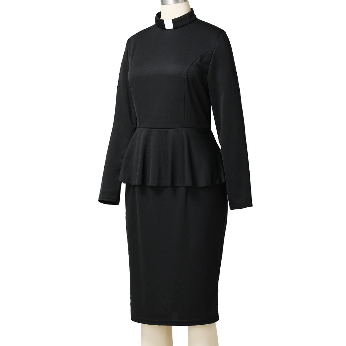Blessume Flared-Waist & Graceful Clergy Pencil Dress