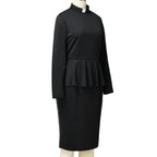 Blessume Flared-Waist & Graceful Clergy Pencil Dress