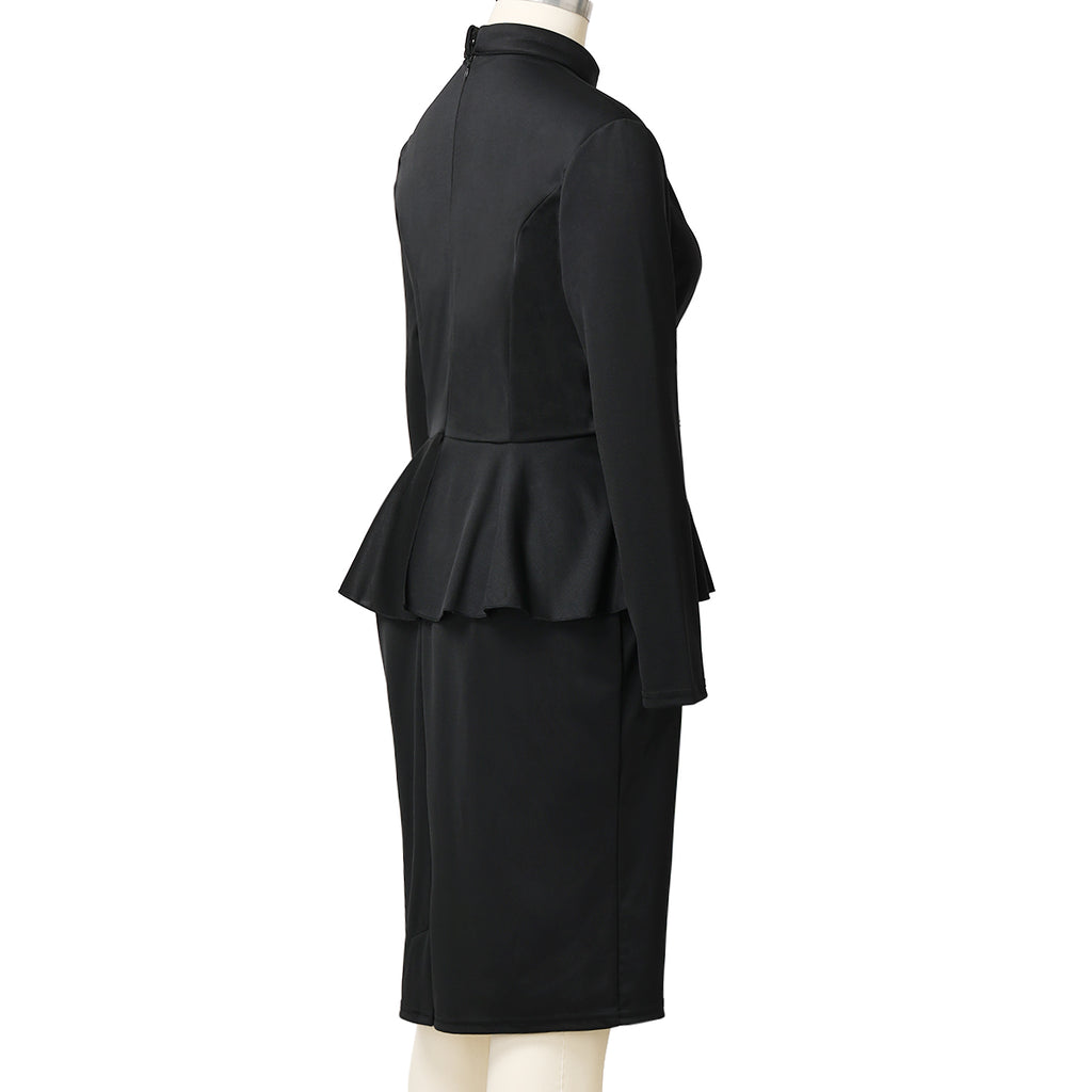 Blessume Flared-Waist & Graceful Clergy Pencil Dress