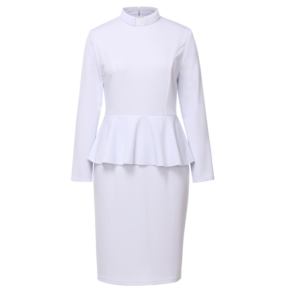 Blessume Flared-Waist & Graceful Clergy Pencil Dress