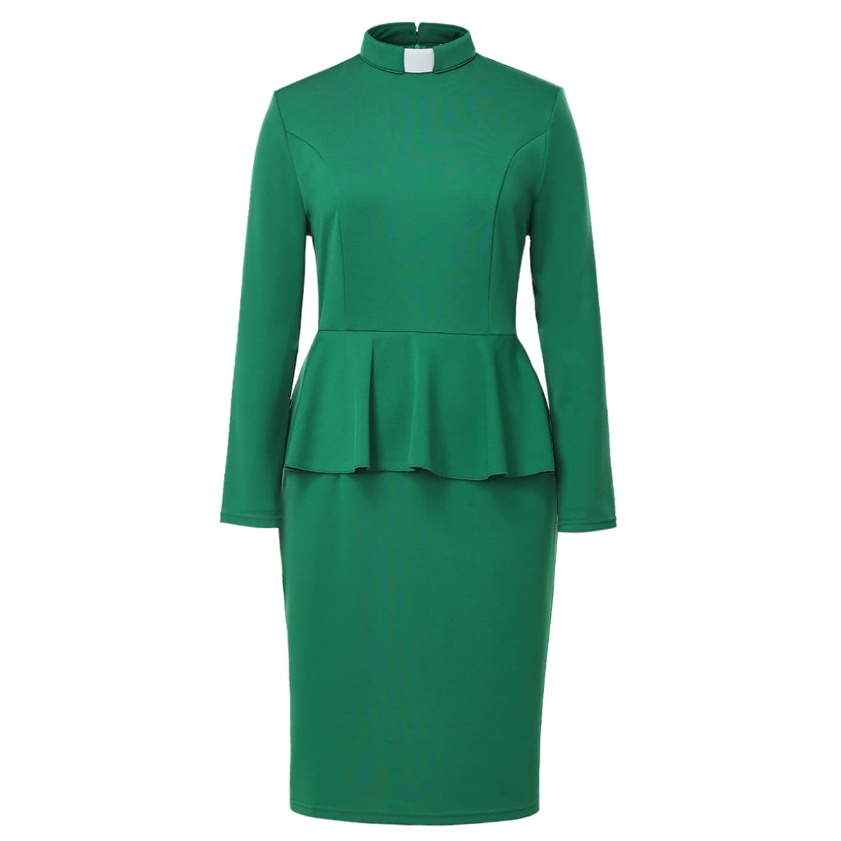 Blessume Flared-Waist & Graceful Clergy Pencil Dress