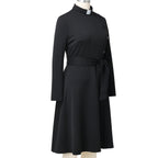 Blessume Belted & Side-Buttoned Clergy Dress