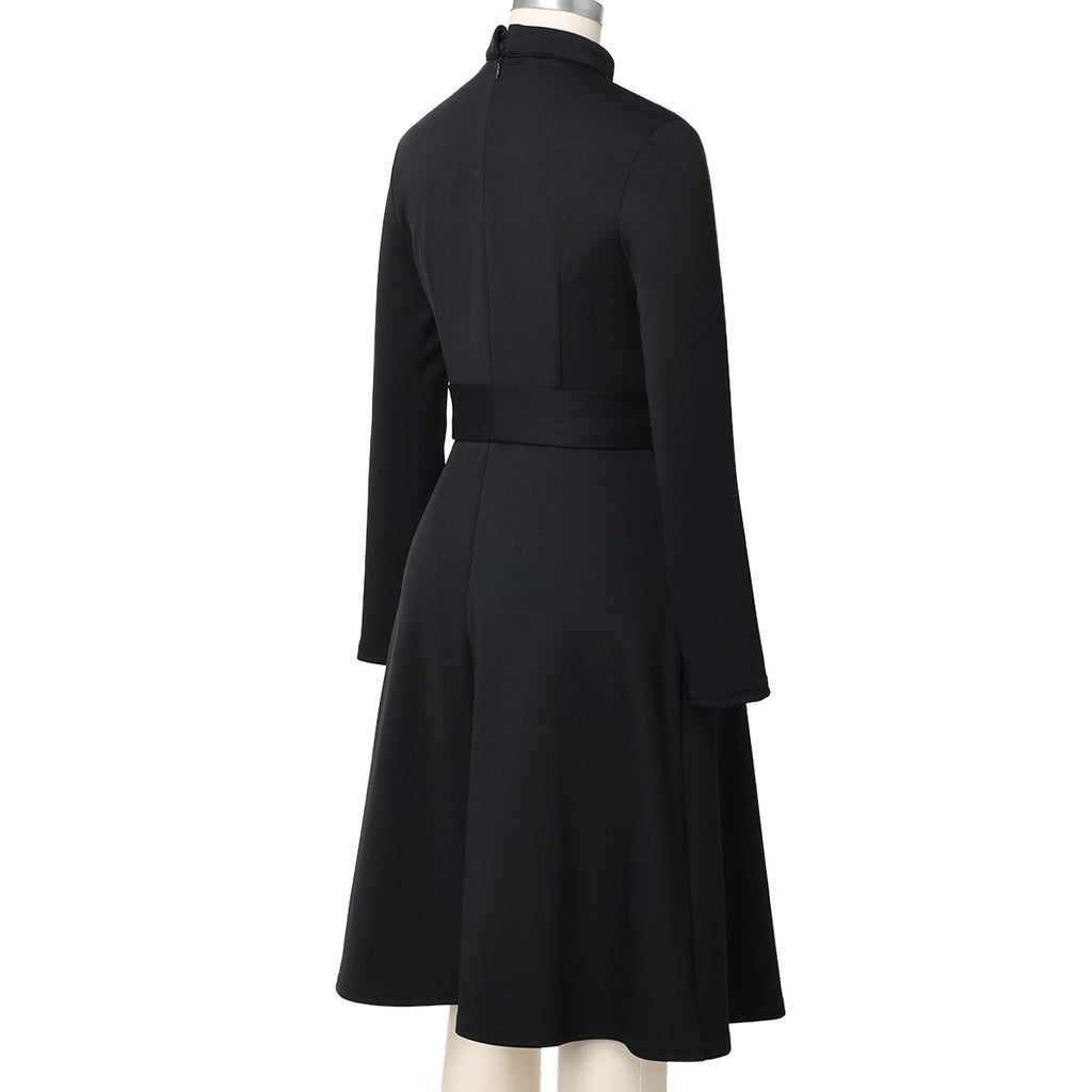 Blessume Belted & Side-Buttoned Clergy Dress