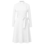 Blessume Belted & Side-Buttoned Clergy Dress