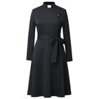 Blessume Belted & Side-Buttoned Clergy Dress