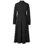 Blessume Long Sleeve & Tab Collar Elegant Clergy Dress