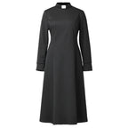 Blessume Long Sleeve & Tab Collar Elegant Clergy Dress