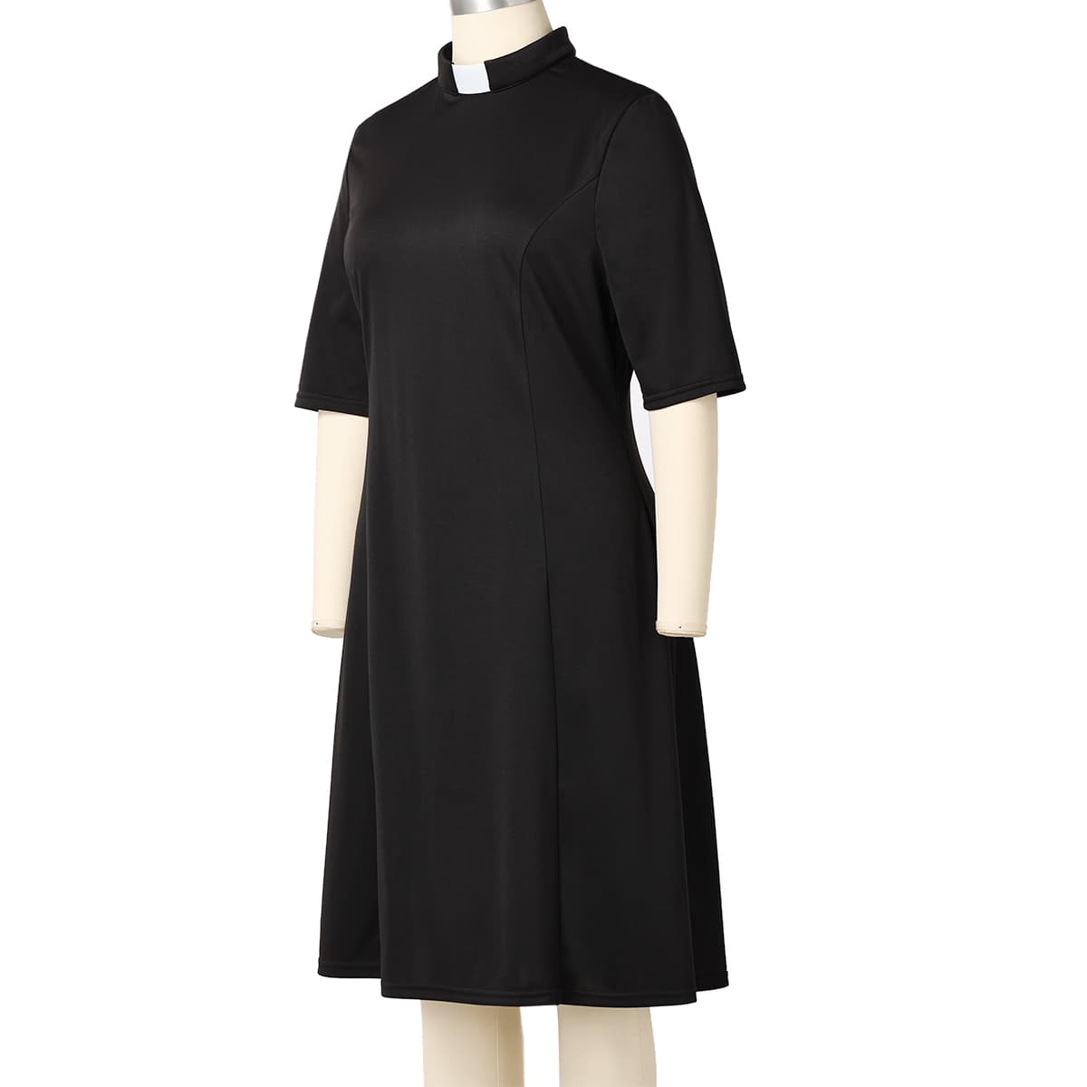 Blessume Tab-Collar & Modest Clergy Draping Dress