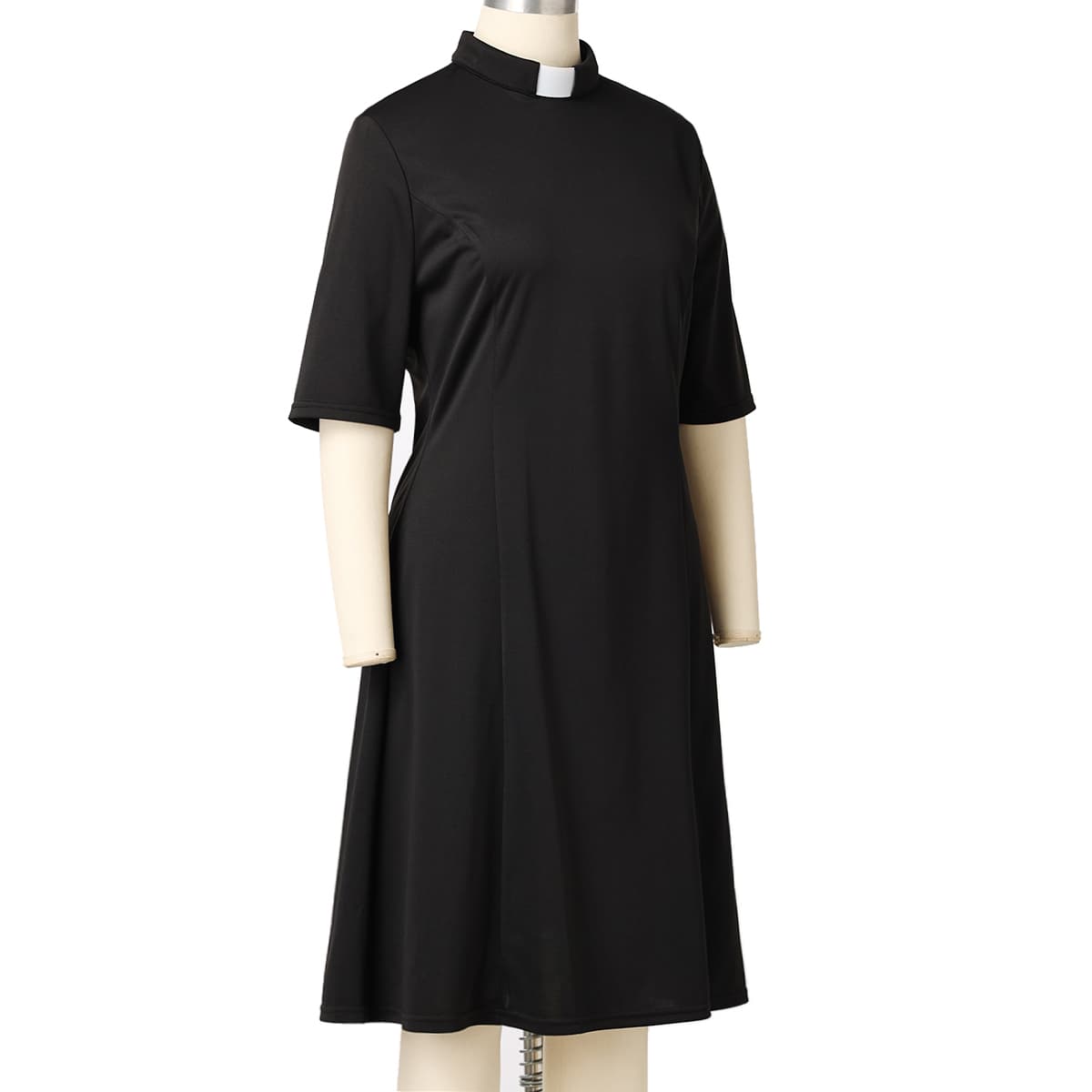 Blessume Tab-Collar & Modest Clergy Draping Dress